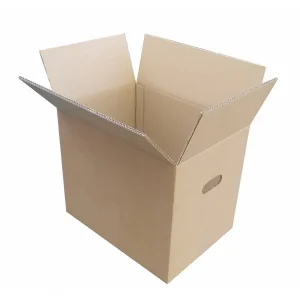 Caja de Cartón Marrón de 43 x 31 x 36 c/asas