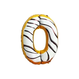 Globo DONA Número 0 Donut Glaseada Dulce Candy 40″ Pulgadas (1 Mt)