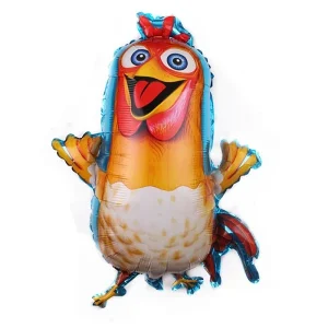 Gallo BARTOLITO VACA LOLA Globo Metalizado Granja de Zenón (65×54 Cms)